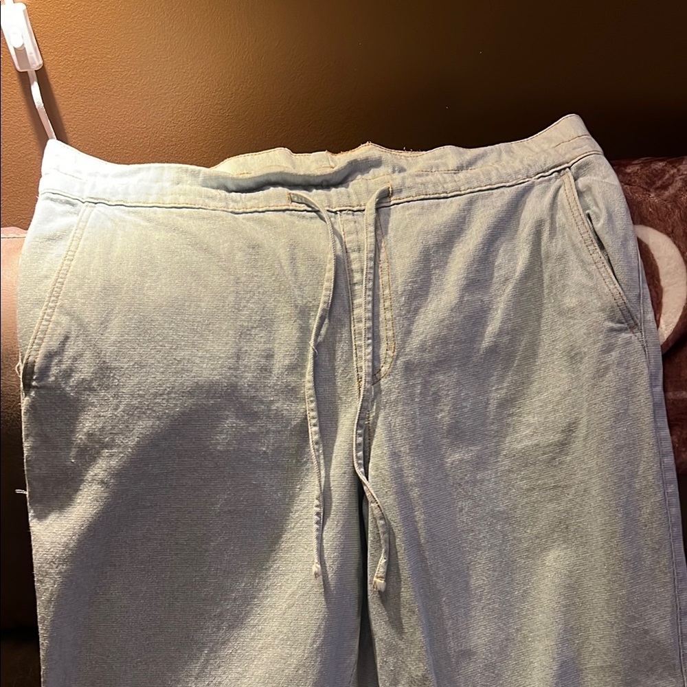 Light Green Drawstring Pants - Picture 3 of 7